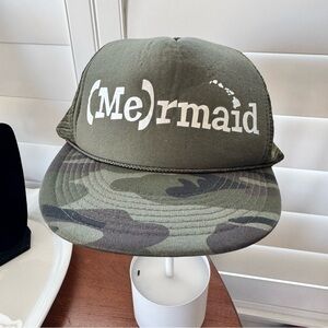 Mermaid Olive Green Camo Hat